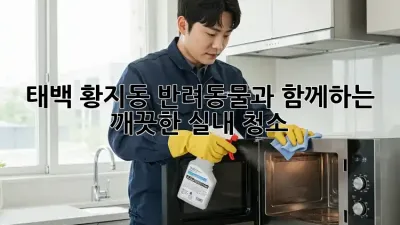 태백 황지동 반려동물과 함께하는 깨끗한 실내 청소