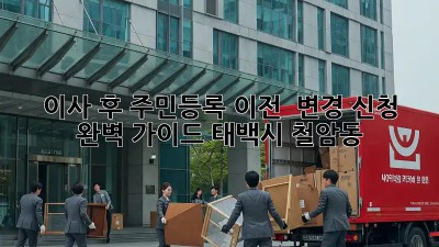 이사 후 주민등록 이전 & 변경 신청, 완벽 가이드! (태백시 철암동)